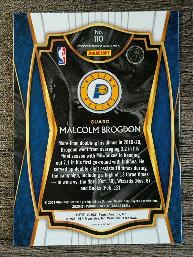 2020-21 Select Prizms Tri-Color #110 Malcolm Brogdon