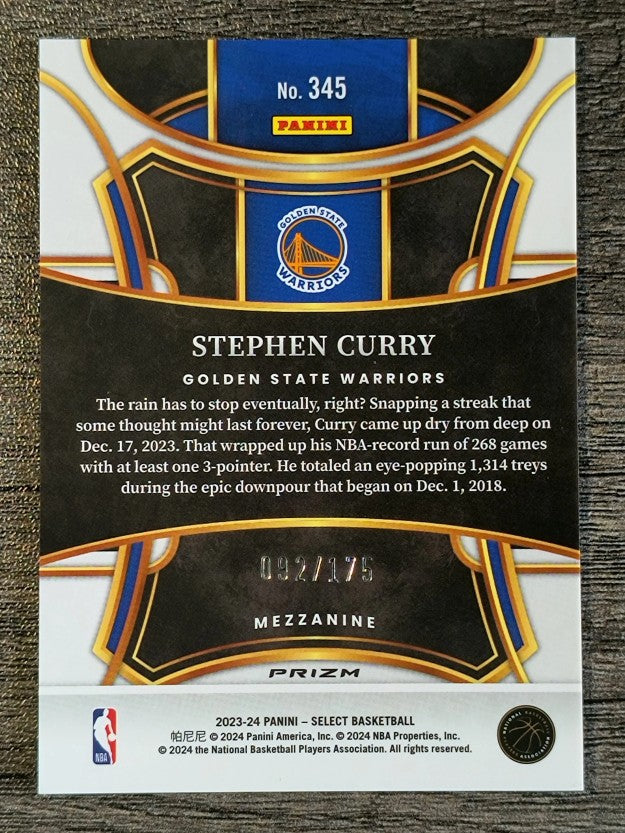 2023-24 Select Prizms Maroon #345 Stephen Curry