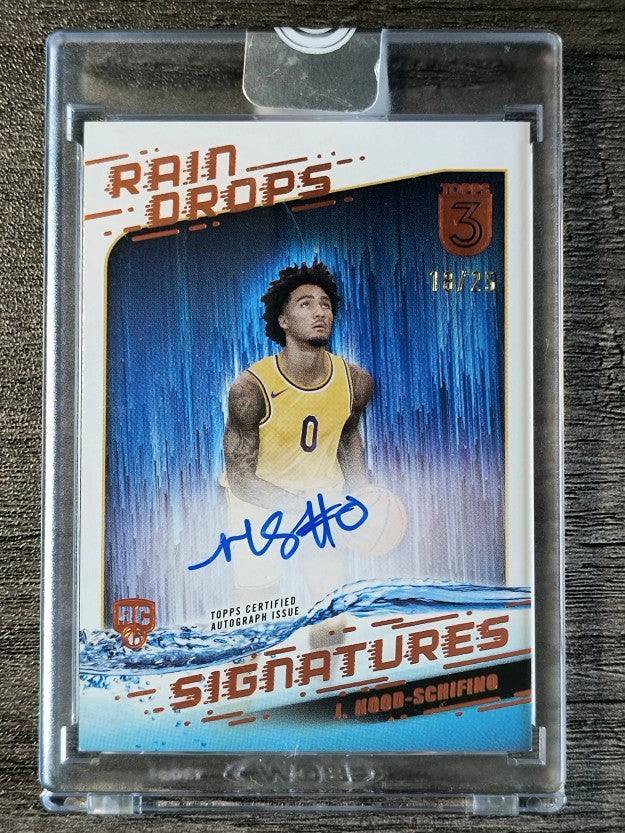 2023-24 Topps 3 Raindrops Signatures Bronze #RSJHS Jalen Hood-Schifino