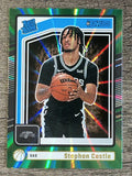 2024-25 Donruss Holo Green Laser #244 Stephon Castle RR