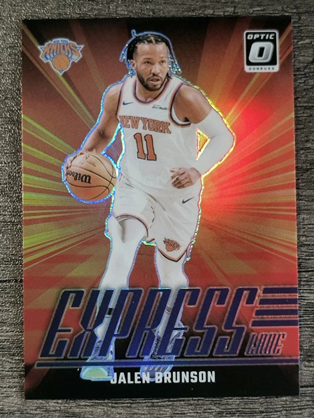 2024-25 Donruss Optic Express Lane Purple #21 Jalen Brunson