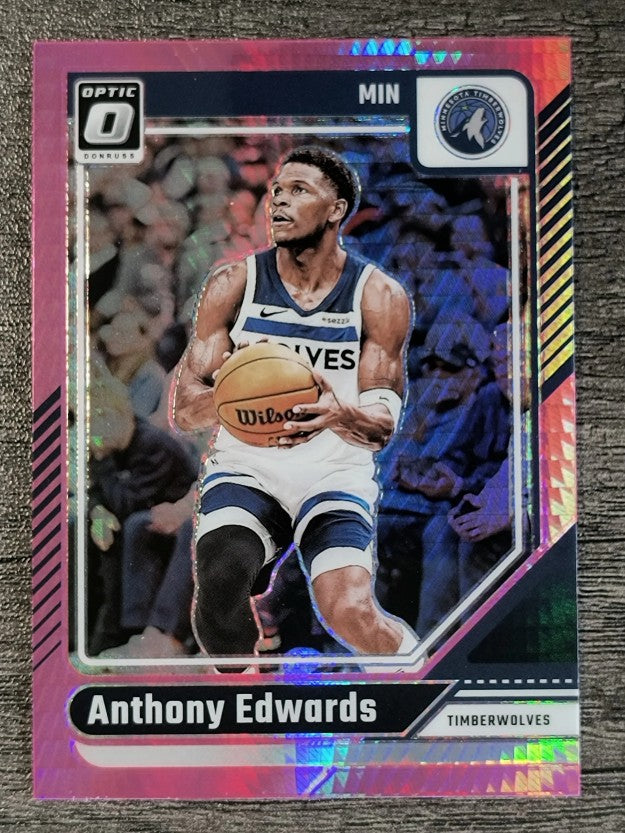 2024-25 Donruss Optic Hyper Pink #31 Anthony Edwards