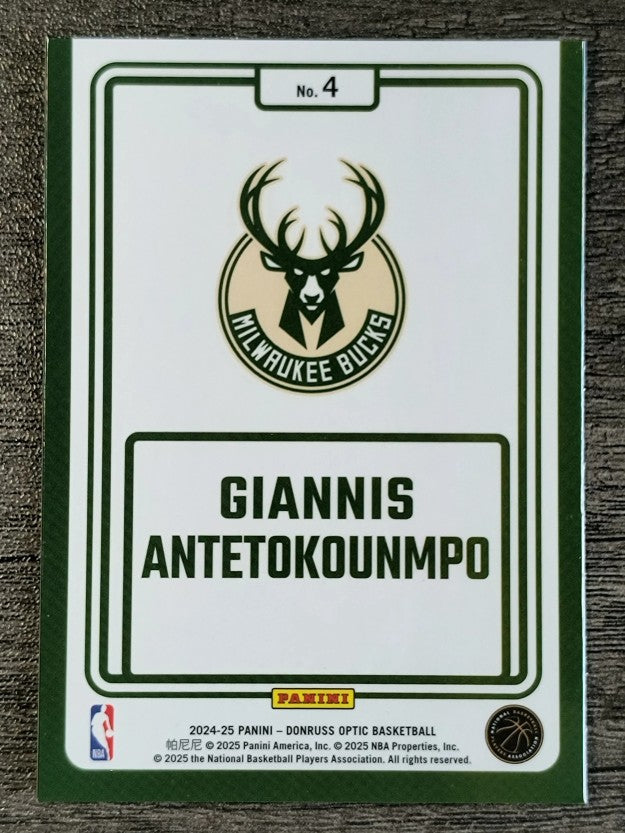 2024-25 Donruss Optic Winner Stays #4 Giannis Antetokounmpo