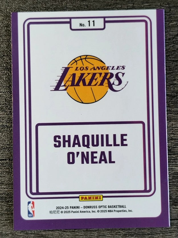 2024-25 Donruss Optic Winner Stays #11 Shaquille O'Neal