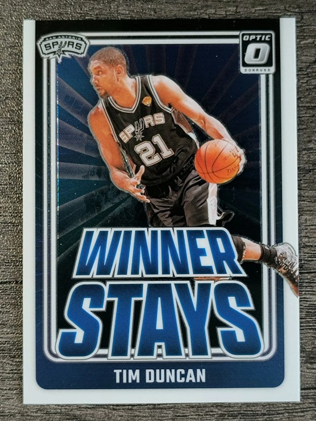 2024-25 Donruss Optic Winner Stays #12 Tim Duncan