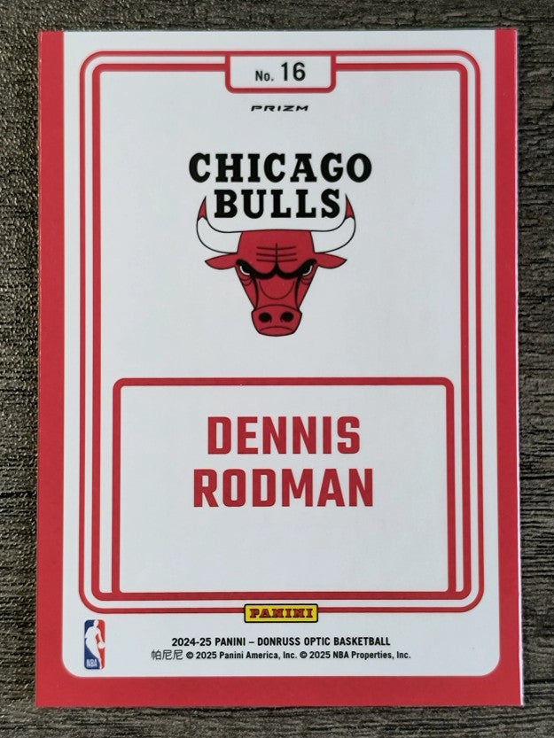 2024-25 Donruss Optic Winner Stays Holo #16 Dennis Rodman
