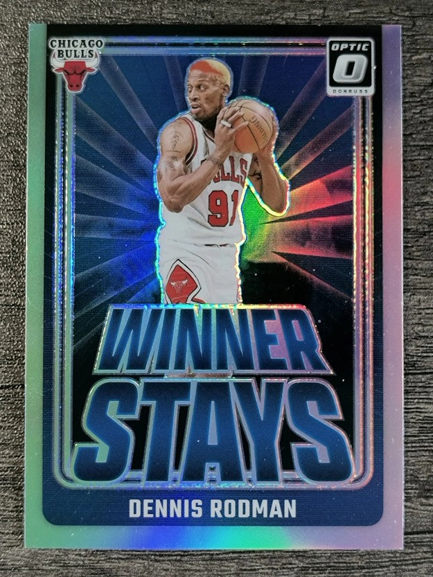 2024-25 Donruss Optic Winner Stays Holo #16 Dennis Rodman