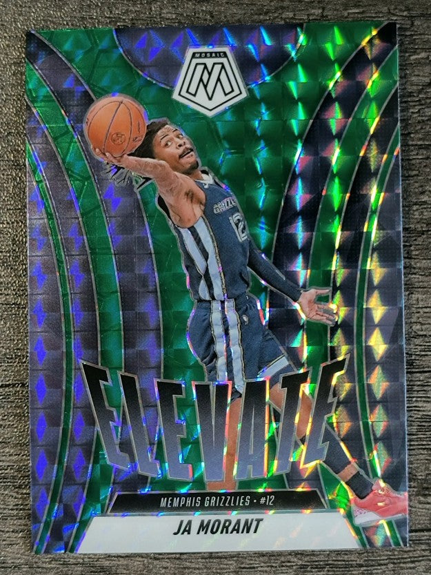 2024-25 Panini Mosaic Elevate Mosaic Green #1 Ja Morant