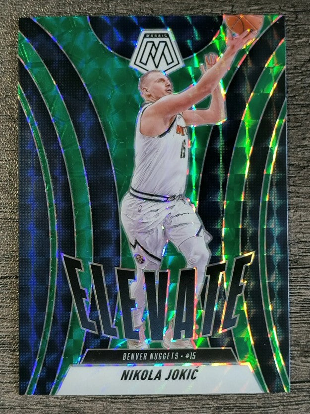 2024-25 Panini Mosaic Elevate Mosaic Green #20 Nikola Jokic