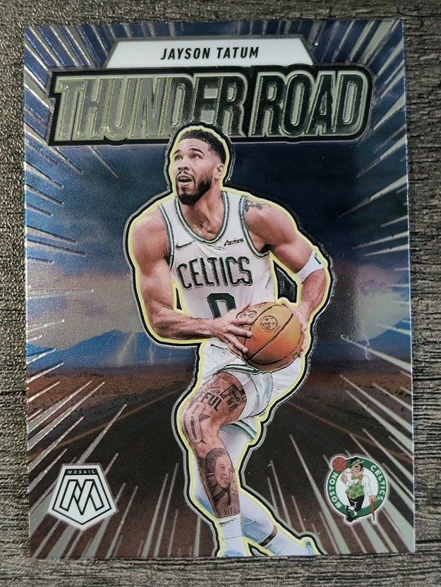 2024-25 Panini Mosaic Thunder Road #6 Jayson Tatum