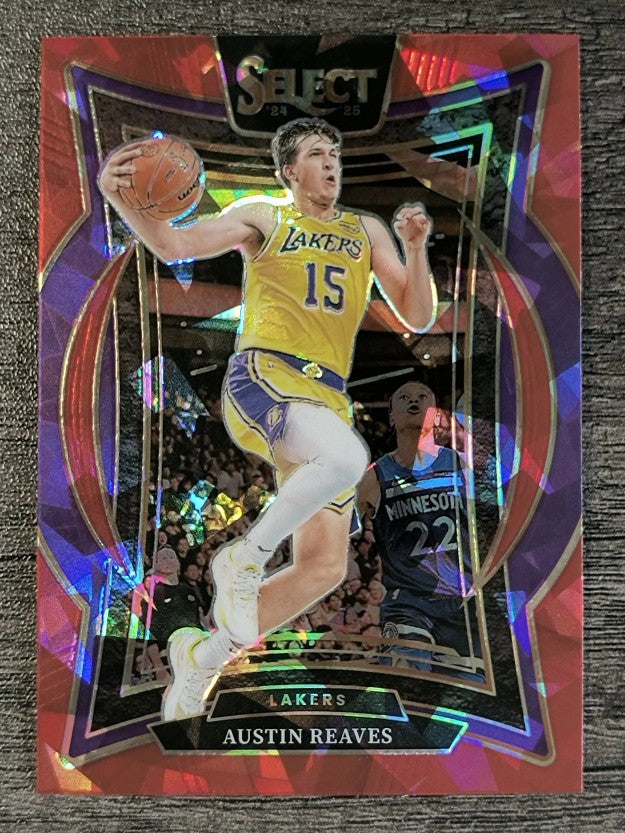 2024-25 Select Red Cracked Ice Prizms #40 Austin Reaves