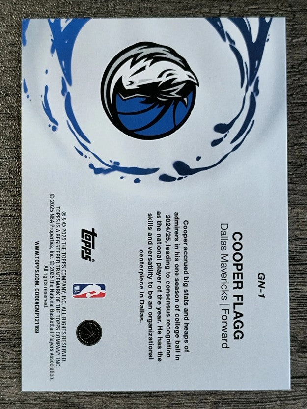2025-26 Topps Generation Now #GN1 Cooper Flagg
