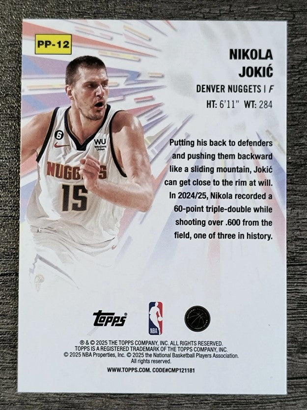 2025-26 Topps Power Players #PP12 Nikola Jokic