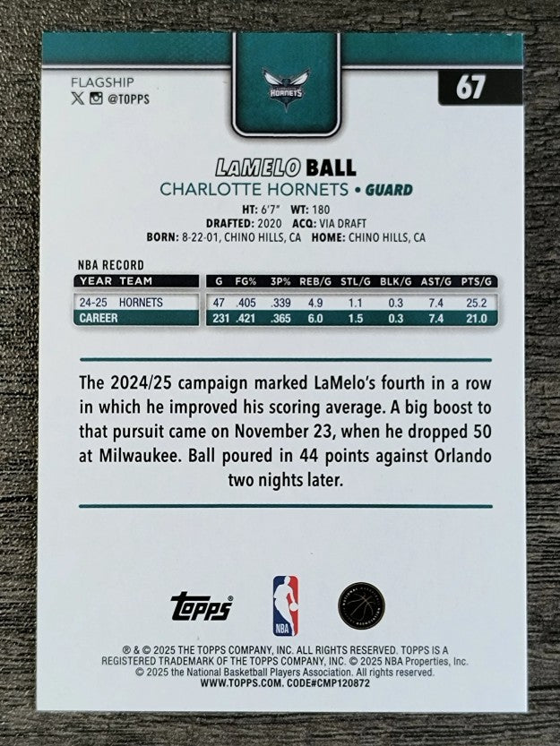 2025-26 Topps Season Tip Off #67 LaMelo Ball