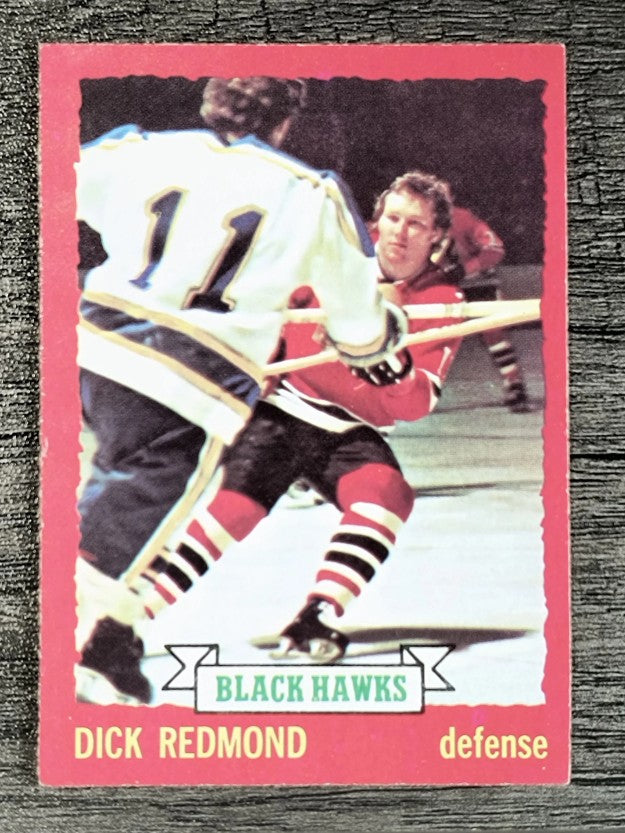 1973-74 O-Pee-Chee #12 Dick Redmond (EXMT)