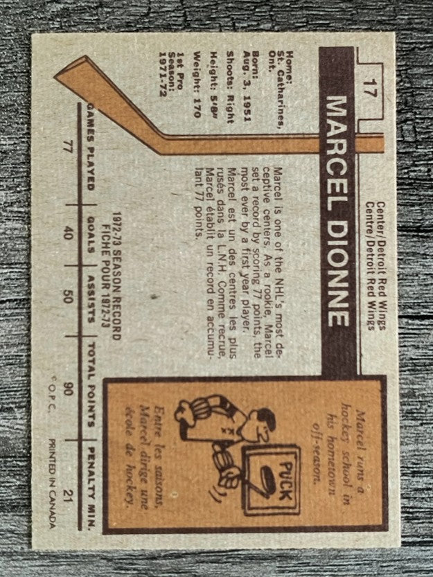 1973-74 O-Pee-Chee #17 Marcel Dionne (EX)