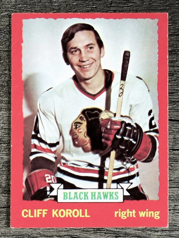 1973-74 O-Pee-Chee #28 Cliff Koroll (EX)