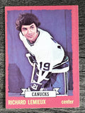 1973-74 O-Pee-Chee #53 Richard Lemieux (EX)