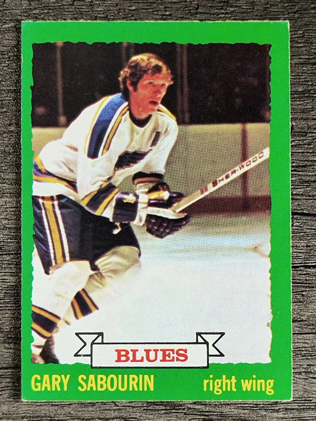 1973-74 O-Pee-Chee #168 Gary Sabourin (EX)