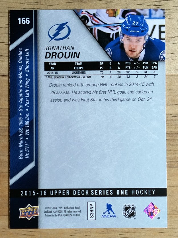 2015-16 Upper Deck #166 Jonathan Drouin