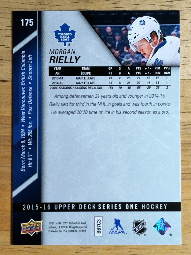 2015-16 Upper Deck #175 Morgan Rielly