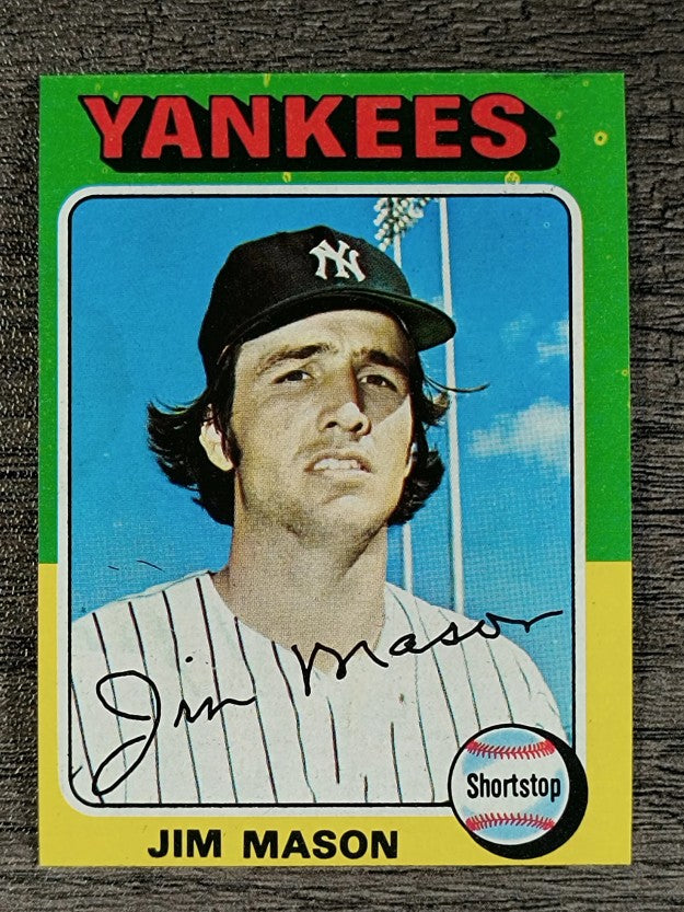 1975 Topps Mini #136 Jim Mason (trimmed)