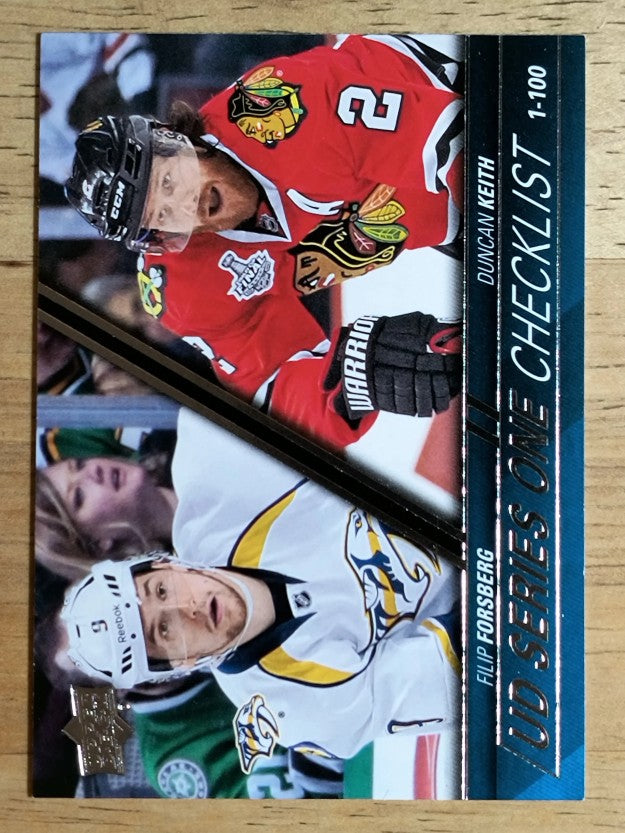 2015-16 Upper Deck #199 Filip Forsberg/Duncan Keith CL