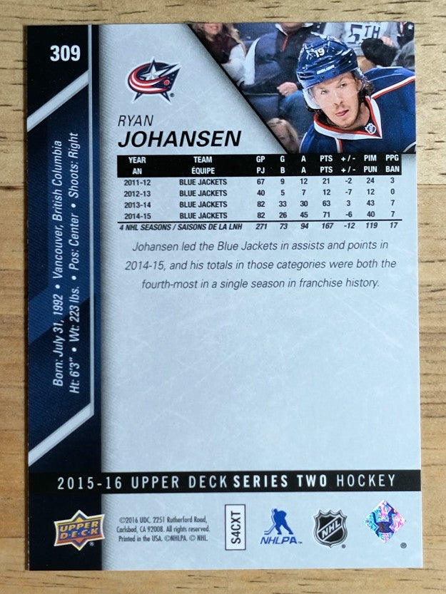 2015-16 Upper Deck #309 Ryan Johansen