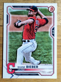 2021 Bowman #28 Shane Bieber