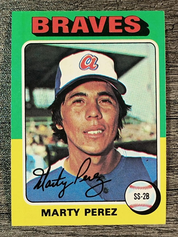 1975 Topps Mini #499 Marty Perez (EXMT)