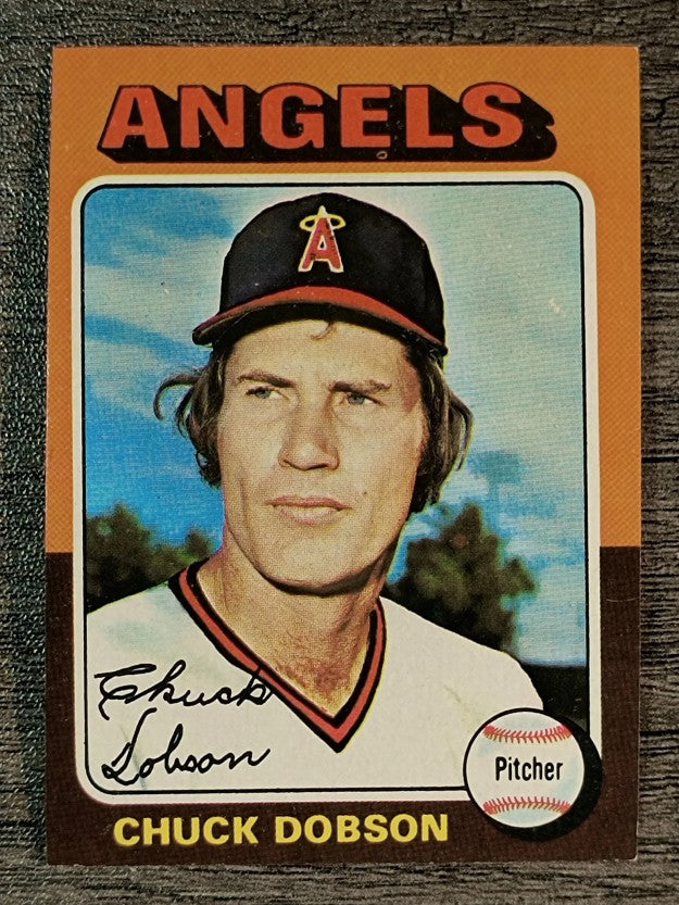 1975 Topps Mini #635 Chuck Dobson (EXMT)