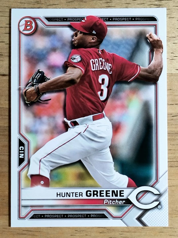 2021 Bowman Prospects #BP127 Hunter Greene