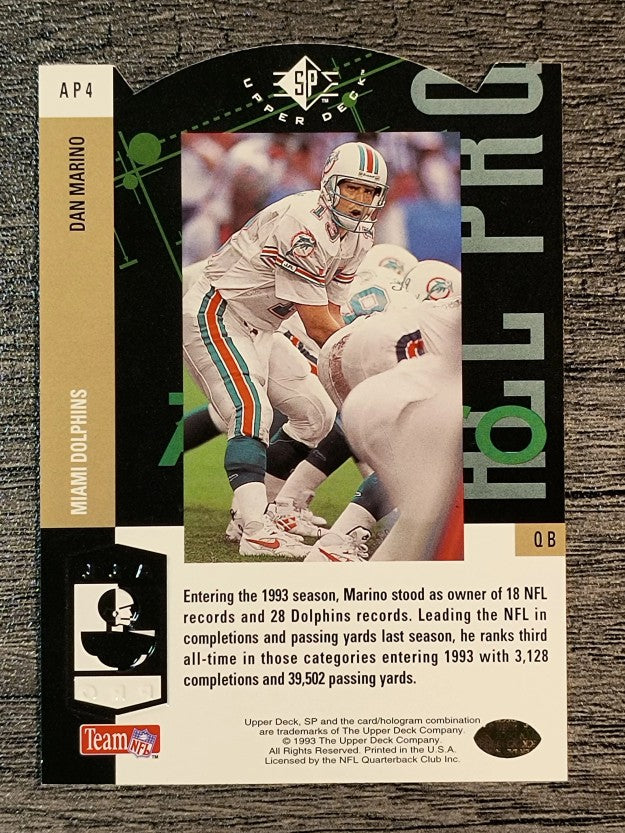 1993 SP All-Pros #AP4 Dan Marino