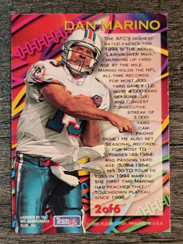 1995 Fleer Aerial Attack #2 Dan Marino