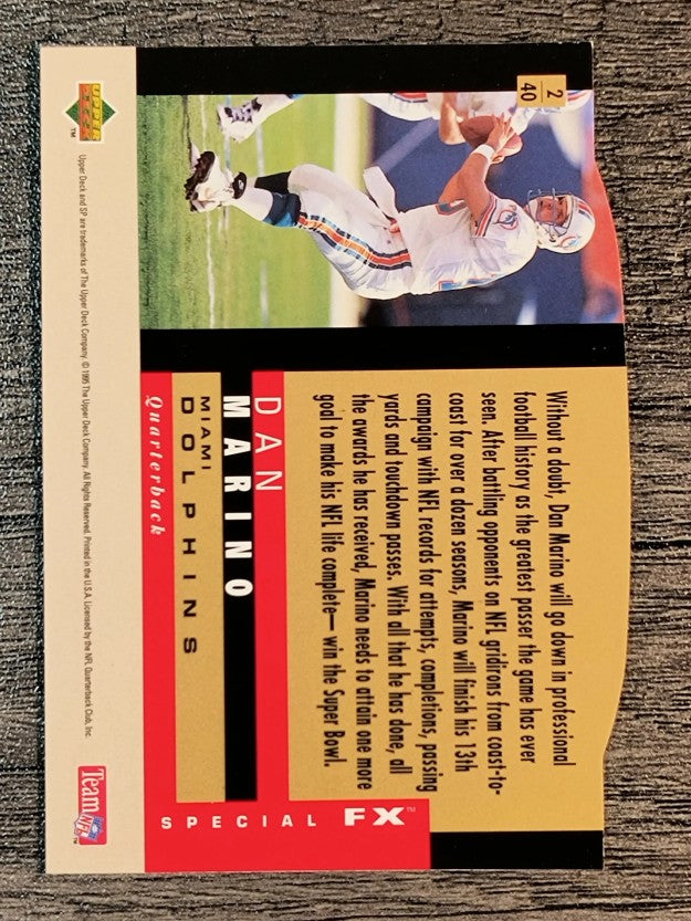 1995 SP Holoviews Die Cuts #2 Dan Marino