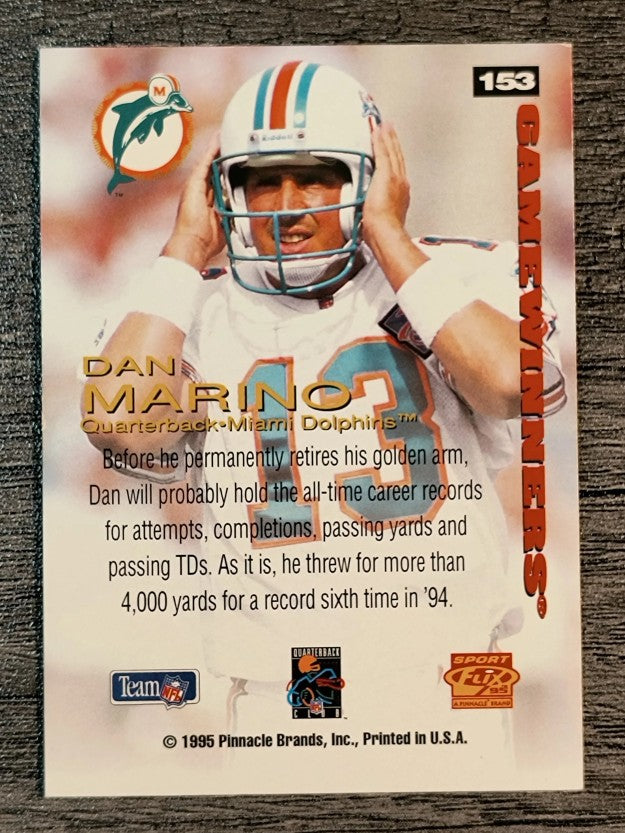 1995 Sportflix Artist's Proofs #153 Dan Marino GW