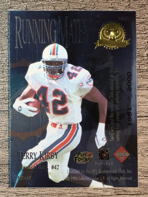1996 CE President's Reserve Running Mates #RM21 Dan Marino/Terry Kirby (EXMT)