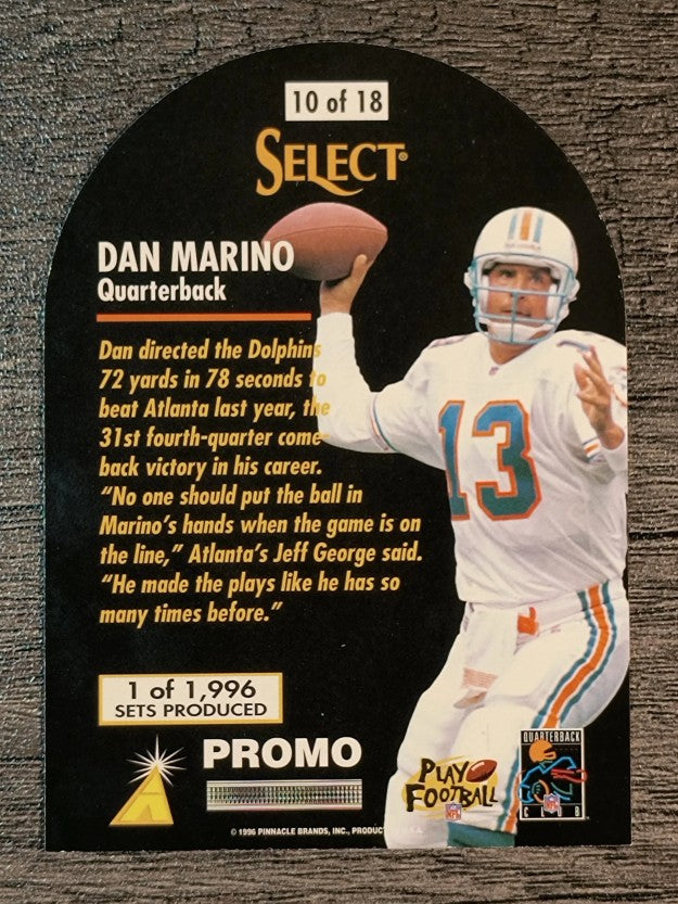 1996 Select Promos #10 Dan Marino