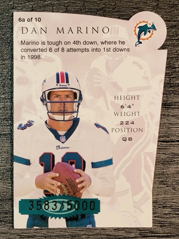 1999 Donruss Preferred QBC Chain Reaction #6A Dan Marino