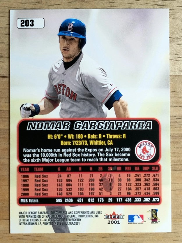 2001 Ultra #203 Nomar Garciaparra