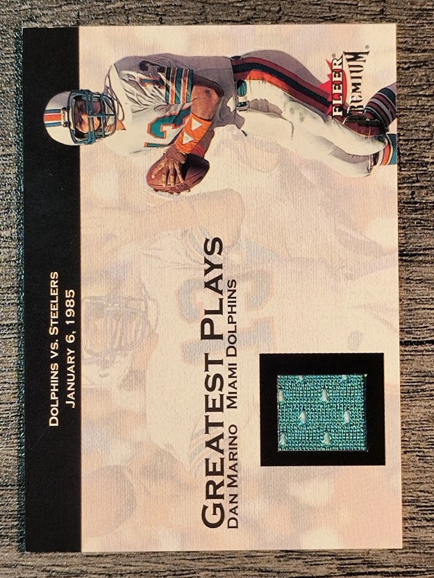 2001 Fleer Premium Greatest Plays Jerseys #4 Dan Marino