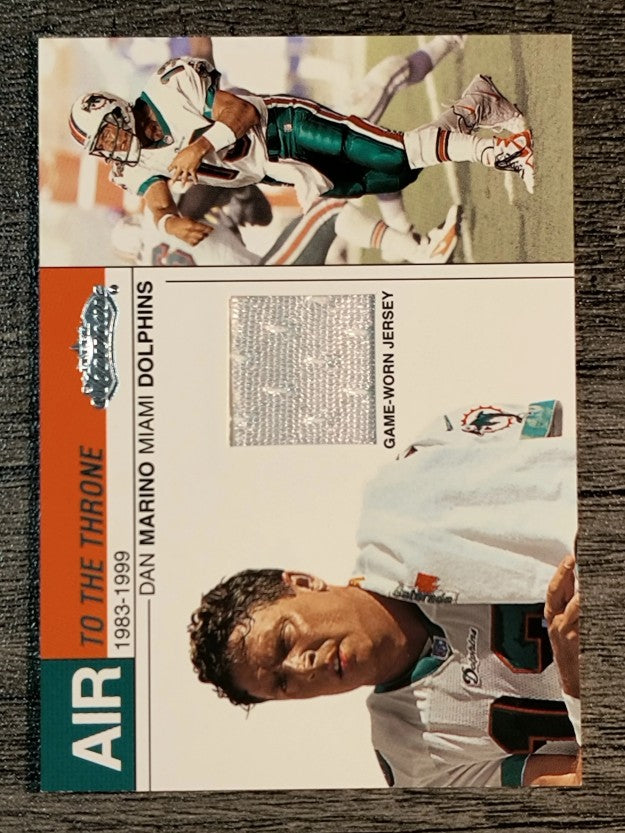 2002 Fleer Showcase Air to the Throne Jerseys #11 Dan Marino