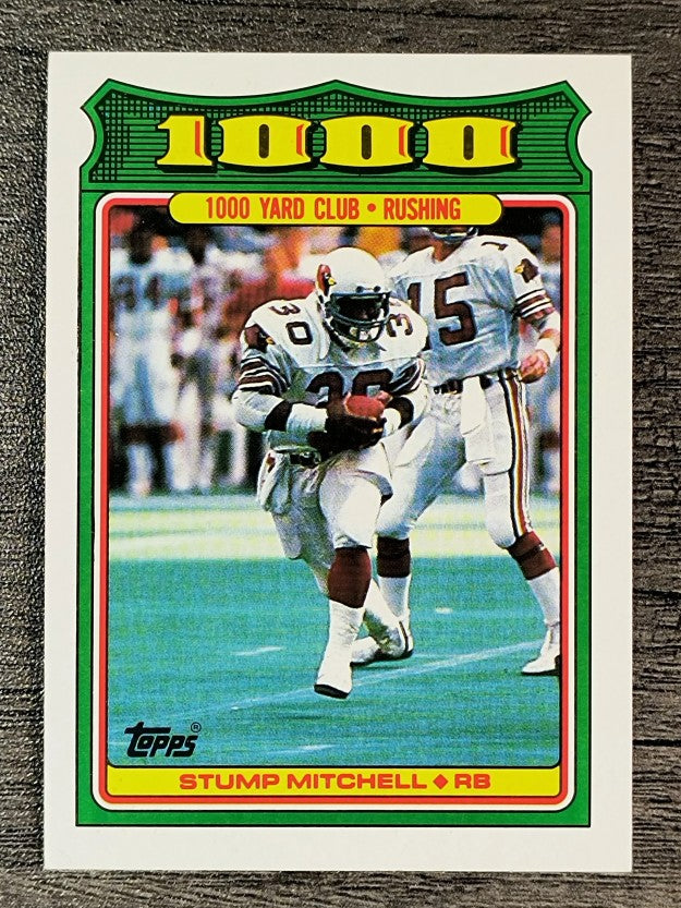 1988 Topps 1000 Yard Club #23 Stump Mitchell