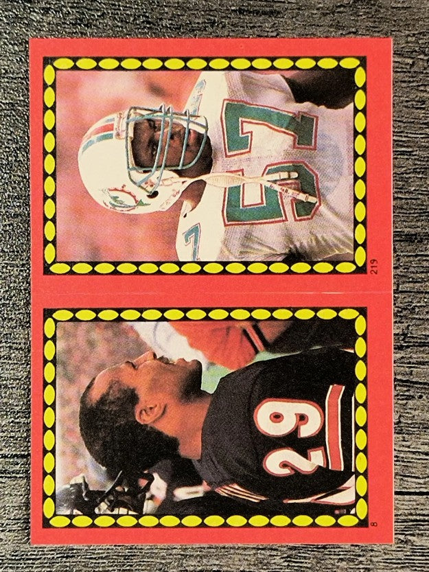 1988 Topps Stickers #8 Dennis Gentry/ 219 Dwight Stephenson
