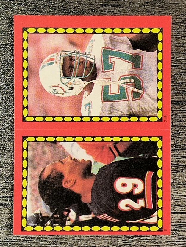 1988 Topps Stickers #8 Dennis Gentry/ 219 Dwight Stephenson