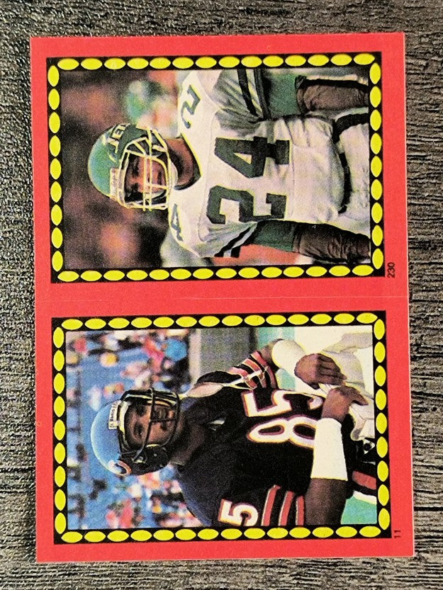 1988 Topps Stickers #11 Dennis McKinnon/ 230 Freeman McNeil