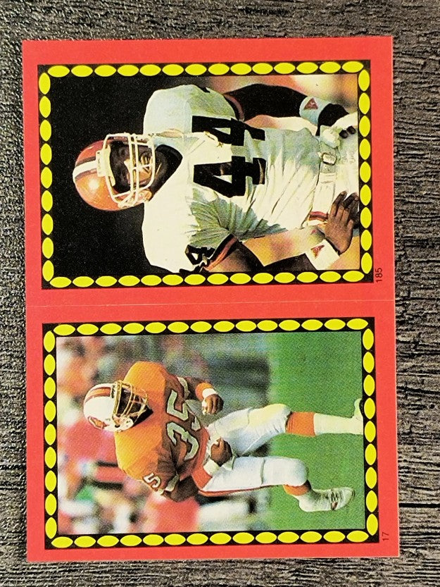 1988 Topps Stickers #17 Jeff Smith/ 185 Earnest Byner