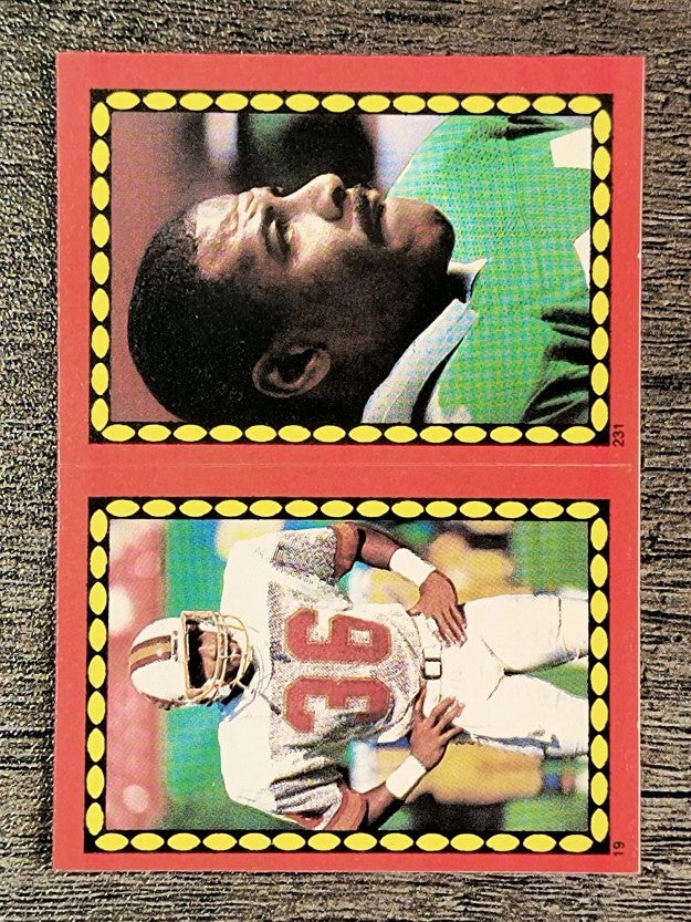 1988 Topps Stickers #19 Bobby Futrell/ 231 Johnny Hector