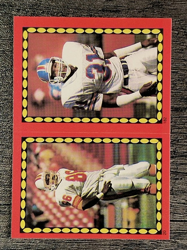 1988 Topps Stickers #20 Calvin Magee/ 182 Mike Harden