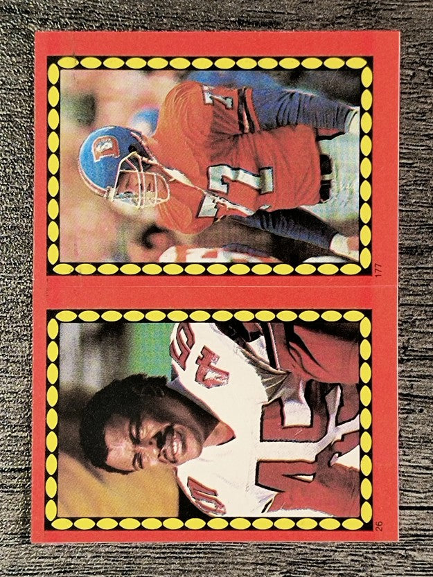 1988 Topps Stickers #26 Leonard Smith/ 177 Karl Mecklenburg